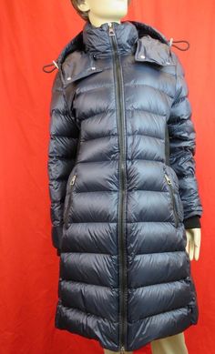 NWT BURBERRY DANDERHALL MIDNIGHT BLUE HOODED QUILTED DOWN PARKA COAT JACKET    By Burberry London   100% AUTHENTIC, GUARANTEED!!! Blending sporty styling with functional details, this puffer jacket with logo lining is a cozy, cold-weather essential. It has a removable draw cord hood and a corset-inspired elasticized back panel to highlight the curve of your silhouette despite its padded finish. Model W:danderhall_828:122786:A1275 Order No 4500577509 Article 8033433 1004 Color: Midnight Blue (Pri Classic Corvette, Coat Style, Duck Feather, Quilted Coat, Burberry London, Parka Coat, Down Parka, Duck Down, Coat Fashion