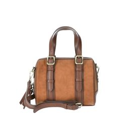 A classic design and chic style make Time and Tru's Melissa Satchel your new bag for everyday and beyond. The soft, sueded finish is accented with buckles and faux leather trim and the double handles and removable crossbody strap let you carry this bag hands free or not. Only at Walmart. Size: one size.  Color: Brown.  Gender: female.  Age Group: adult. Formal Suede Shoulder Bag With Adjustable Strap, Classic Formal Suede Shoulder Bag, Brown Bags With Buckle Closure For Everyday, Brown Everyday Bag With Buckle Closure, Rectangular Satchel With Suede Lining For Daily Use, Classic Bags For Daily Use With Buckle Closure, Classic Bags With Buckle Closure For Daily Use, Classic Suede Bags For Formal Occasions, Elegant Brown Suede Satchel