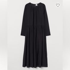 This Dress Is Great, Just Too Large On Me. Never Worn, No Flaws Very Soft And Comfy! Easy To Throw On But Also Will Look Chic! H&m Long Sleeve Maxi Dress For Daywear, H&m Long Sleeve Maxi Dress For Fall, H&m Casual Long Sleeve Maxi Dress, H&m Midi Length Maxi Dress For Daywear, H&m Dress For Daywear In Fall, H&m Fall Daywear Dress, Elegant H&m Maxi Dress For Daywear, Black Long Sleeve Midi Dress By H&m, Calf Length Dress