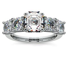 Asscher Trellis Five Diamond Engagement Ring in Platinum http://www.brilliance.com/engagement-rings/trellis-five-diamond-ring-platinum-3/4-ctw 14k White Gold Diamond Ring, Asscher Cut, Diamond White, 14k White Gold Diamond Ring With Asscher Cut, Asscher Cut Diamond Ring In 14k White Gold, Diamond Ring With Asscher Cut And Prong Setting, Diamond Ring With Prong Setting And Asscher Cut, White Diamond Ring Vvs Clarity Asscher Cut, Gia Certified Asscher Cut Diamond White Diamond Ring, Gia Certified Asscher Cut Diamond Ring, Asscher Cut Cubic Zirconia Diamond Ring With Prong Setting