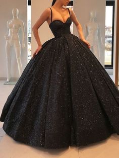 Ball Gown Glittering Sparkle Engagement Formal Evening Dress Sweetheart Neckline Sleeveless Sweep / Brush Train Sequined with Sequin 2022 8703186 2022 – $199.99 Modest Prom Dresses, Sequin Ball Gown, Black Ball Gown, Dress Sweetheart Neckline, Sequin Evening Gowns, Modest Prom, Custom Prom Dress, Dresses Ball Gown, 90's Fashion