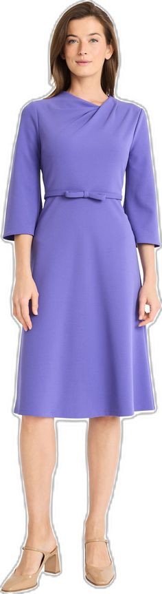 Spring Formal Midi Dress With Structured Boning, Elegant 3/4 Length Dress, Chic Formal Dress With 3/4 Sleeves, Solid Color Elastane Midi Dress For Evening, Solid Color Elastane Midi Dress For Formal Occasions, Chic Solid Color Midi Dress With 3/4 Sleeves, Chic Solid Midi Dress With 3/4 Sleeves, Elegant Solid Color 3/4 Length Dress, Chic 3/4 Sleeve Midi Dress For Evening