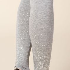 *** Prices Firm**** Unless You Bundle Two Or More Items..Thanks" Nwt Vocal Rhinestone Bling Leggings Sm-Xxl Gray Rayon/Spandex Top Quality Won't Sag Or Stretch Out Gorgeous!~!~! Fitted Casual Bottoms With Rhinestones, Casual Fitted Bottoms With Rhinestones, Stretch Bottoms With Rhinestones For Spring, Casual Stretch Bottoms With Rhinestones, Casual Fitted Rhinestone Bottoms, Casual Stretch Embellished Bottoms, Casual Embellished Stretch Bottoms, Spring Stretch Bottoms With Rhinestones, Gray Micro-elastic Yoga Pants