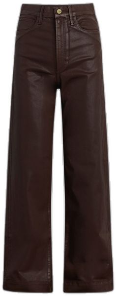 Brown Wide Leg Leather Pants For Fall, Fall Brown Wide-leg Leather Pants, Brown Straight Leg Leather Pants For Fall, Brown Wide-leg Leather Pants With Pockets, Brown Wide Leg Leather Pants With Pockets, Casual Brown Wide Leg Leather Pants, Brown Wide Leg Cargo Pants For Fall, Trendy Brown Wide Leg Pants For Fall, Casual Brown Leather Pants For Work