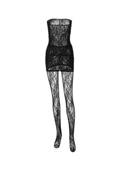 Details: Mesh tube dress with stockings design Bottom Length: Long Sleeve Length: Sleeveless Materials: 95% Polyester + 5% Spandex Stretch Stockings For Club, Black Stretch Stockings For Evening, Black Fitted Hosiery For Evening, Fitted Gothic Stockings For Party, Fitted Black Stockings For Evening, Fitted Gothic Party Stockings, Gothic Fitted Legwear For Party, Gothic Stretch Legwear For Night Out, Gothic Fitted Party Stockings