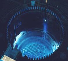 an overhead view of a stage with blue lights