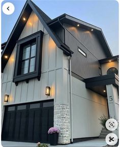 an image of a house with lights on