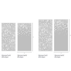 three panels with different sizes and shapes, each showing the number of holes in them