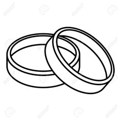 two wedding rings on white background stock photo and royalty