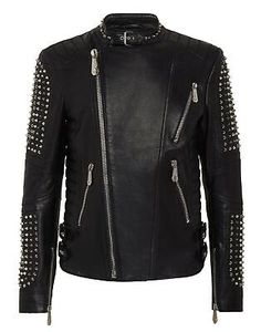 Find ideas๏ฟฝand inspiration for Men's Genuine Cow Leather Studded Black Classic Biker Rock Style Jacket, Mens Clothing Mens Clothing, Rock Style, Leather Jackets, Cow Leather, Vest Jacket, Looks Great, Cow, Fashion Clothing, Fashion Outfits