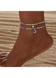 Color:Mint Green;Package Contents:2 X Anklets;Occasion:Sport; Trendy Summer Festival Anklets, Summer Festival Beaded Bracelets, Trendy Beaded Anklets For Summer, Trendy Multicolor Anklets For Summer, Casual Colorful Beaded Anklets For Summer, Multicolor Beaded Summer Anklets, Handmade Trendy Anklets For Summer, Summer Beaded Multicolor Anklets, Summer Festival Colorful Beaded Anklets