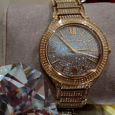 Nwt. Hard To Find. Ladies Dress Watch. Model: Mk3360. Series -Kerry. Crystal Set On Gold-Tone Steel. Roman Numerals. Folding Clasp. Mineral, Shatter Resistant. New Battery. Michael Kors Box Included. Luxury Diamond Watch For Party With Round Dial, Luxury Party Diamond Watch With Round Dial, Classic Michael Kors Diamond Watch With Diamond Hour Markers, Michael Kors Silver Jewelry With Diamond Hour Markers, Luxury Michael Kors Diamond Watch, Luxury Michael Kors Diamond Watch For Formal Occasions, Michael Kors Luxury Diamond Watch For Formal Occasions, Michael Kors Gold Diamond Watch For Formal Occasions, Michael Kors Luxury Yellow Gold Jewelry