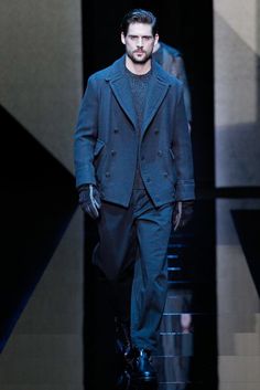 Giorgio Armani Fall 2017 Menswear Collection Photos - Vogue Doctor 13, Models Catwalk, Western Costume, Armani Style, Every Child Is An Artist, Western Costumes, Neo Western, Menswear Fashion Show, Trend Report