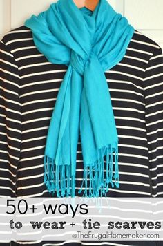 50 ways to wear scarves Tie Scarves, Mode Casual, Mode Inspiration, Fall Wardrobe