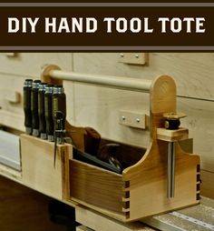 an open drawer with tools in it and the words crockery written on it