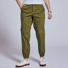 The Graf Moss Stretch Waistband Pant | Kirrin Finch Cotton Joggers With Tapered Leg And Pull-on Style, Versatile Cotton Sweatpants With Pull-on Style, Casual Tapered Bottoms With Elastic Waistband, Casual Cotton Pull-on Pants, Workwear Pants With Elastic Waistband And Cuffed Ankles, Cotton Joggers With Comfort Waistband For Elevated Casual, Stretch Cotton Straight Leg Sweatpants, Stretch Cotton Sweatpants With Straight Leg, Straight Leg Cotton Cargo Pants With Pull-on Style