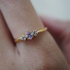 Pink Sapphire Blush Ring | Tippy Taste Jewelry Simple Engagement Rings Non Diamond, Gold Pink Sapphire Ring, Lavender Palette, Pinkish Purple, Antique Engagement Ring, Alexandrite Ring, Purple Sapphire, Engagement Ring White Gold, Morganite Engagement