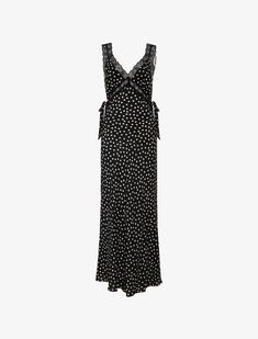 Dolly Midi Dress | Black Ditsy Dot – Rumored Chic Polka Dot Dresses With Lace Trim, Chic Polka Dot Lace Dress, Chic Lace Dress In Polka Dot, Chic Lace Polka Dot Dress, Elegant Polka Dot Dress With Lace Trim, Sleeveless Polka Dot Dress With Lace Trim, Polka Dot Lace Party Dress, Elegant Lace Dress With Polka Dot Pattern, Vintage Valentino