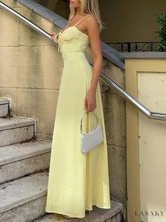 Sleeveless Maxi Backless Dress by Hayley Pleated Long Dress, Pleated Halter Dress, High Waist Maxi Dress, Party Long Dress, Solid Maxi Dress, Elegant Maxi Dress, Bodycon Maxi Dresses, Backless Maxi Dresses, Pleated Maxi Dress