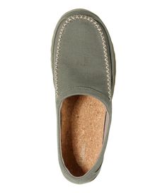 Cotton Slip-ons With Rubber Sole, Comfortable Canvas Slip-ons With Rubber Sole, Casual Slip-on Slippers With Textured Footbed, Casual Round Toe Outdoor Slippers, Leisure Slip-ons With Cushioned Footbed And Round Toe, Casual Slip-on Slippers For Leisure, Comfortable Canvas Slip-ons For Outdoor, Casual Indoor Slippers With Textured Sole, Casual Closed Toe Slippers