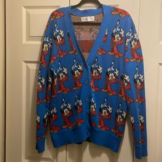 Very Rare Was A Limited Edition Release Soft Cardigan Sweater 23in Shoulders, 30in Length Excellent Condition Fast Shipping Sorcerer Mickey, Disney Sweater, 80th Anniversary, Disney Sweaters, Disney Sweatshirts, Soft Cardigan, Very Rare, Cardigan Sweater, Sweater Cardigan