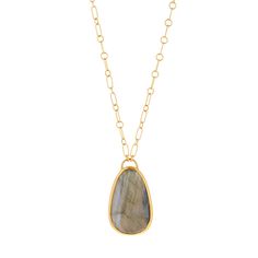 LABRADORITE PENDANT SET IN 22K GOLD ON HANDMADE CHAIN, 13.6 CARAT • DESIGNED AND HAND FORGED IN NEW YORK • LENGTH: 26 INCHES Please email info@elihalili.com or call the studio at 212-941-7979 for any inquiries. Gold Teardrop Pendant Necklace With Gemstone, Gold Necklace With Teardrop Gemstone Pendant, Gold Teardrop Pendant Jewelry With High Luster, Yellow Gold Teardrop Necklace With High Luster, Luxury Gold Teardrop Drop Necklace, Gold Teardrop Necklace With Detachable Pendant, Yellow Gold Teardrop Necklace With Large Pendant, Luxury Gold Teardrop Necklaces, Luxury Gold Teardrop Necklace