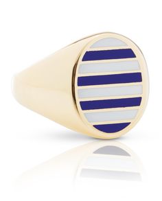 Blue And White Jewelry, Ralph Lauren Runway, Breton Style, Jewelry Looks, Timeless Ring, Jewelry Staples, Rainbow Gemstones, School Jewelry, Ring Trends