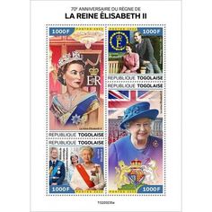 stamps with pictures of queen elizabeth and prince edward