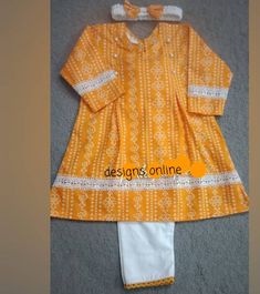 Kids Lawn Frocks Design, Girls Dress Design, Frock Style