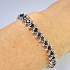 Solid Gold Bangle, Blue Sapphire Bracelet, Trending Bracelets, Bracelet Diamond, Mens Silver Necklace, Diamond Bangles Bracelet, Bracelets Gold Diamond, Sapphire Bracelet