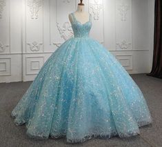 Princess Quinceanera Dress With Sweetheart Neckline For Gala, Lace Ball Gown With Corset Back For Prom, Lace Ball Gown With Corset Back For Prom Season, Blue Lace Quinceanera Dress, Fitted Quinceanera Ball Gown With Lace Bodice, Fitted Quinceanera Dress With Lace Bodice Ball Gown, Quinceanera Ball Gown With Fitted Lace Bodice, Quinceanera Dress With Lace Bodice And Fitted Ball Gown, Corset Back Gown For Pageant And Prom Season