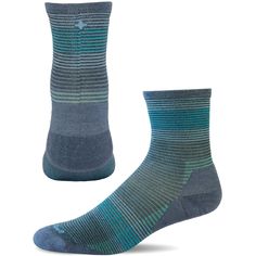 With graduated compression and minimal cushion  the women's Cadence 3/4 crew socks offer the lightest-weight fit from Sockwell for comfort during prolonged sitting  standing  flying or exercise. Hiking Socks Womens, Womens Compression Socks, Climbing Clothes, Hiking Socks, Rope Bag, Beach Gear, Training Gear, Climbing Shoes, Compression Socks