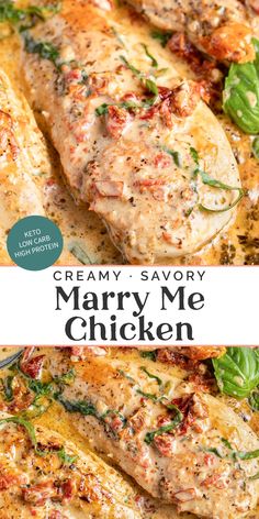 creamy, savory mary me chicken is an easy dinner recipe