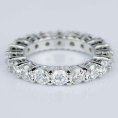 A beautiful Diamond Eternity Ring in Platinum! Diamond Eternity Rings, Eternity Ring Set, Stunning Diamond Rings, Expensive Diamond, Rings Ideas, Future Engagement Rings, Rings Bands, Diamond Eternity Ring, Eternity Rings