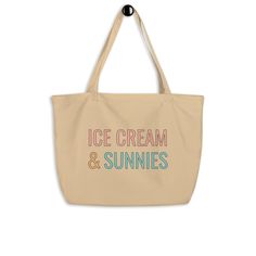 Kids Ice Cream and Sunnies Tote Bag, Kids Summer Tote Bag, Kids Ice Cream Tote Bag, Kids Summer Vacation Bag, Kids Summer Bag Get rid of all the plastic and pack your goodies in this spacious organic cotton tote bag. Fill it up with groceries, books, and travel essentials--there's room for everything! * 100% certified organic cotton 3/1 twill * Fabric weight: 8 oz/yd² (272 g/m²) * Dimensions: 20″ × 14″ × 5″ (50.8 × 35.6 × 12.7 cm) * Capacity: 6 gallons (23 l) * Weight limit: 30 lbs (13.6 kg) * 1 Summer Cream Shoulder Bag For School, Beige Canvas Bag For School In Summer, Cream Shoulder Bag For School In Summer, Eco-friendly Rectangular School Bags, Summer School Bags, Rectangular Shape, Eco-friendly Bags For Summer School, Playful Summer Shoulder Bag For School, Eco-friendly Summer School Canvas Bag, Cute Rectangular Canvas Bags