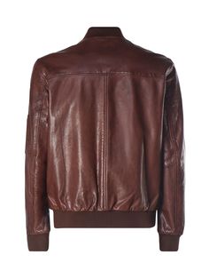 -Leather jacket -Zip closure -Details on the collar, hem and cuffs in fabric -Made in Italy -Colour: BrownComposition: 100% Cowskin Chloe Purses, Burberry Hat, Engineered Garments, Italian Style, Skin Color, Luxury Boutique, Loafer Shoes, Boat Shoes, Shoe Laces