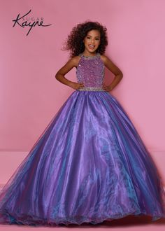 Sugar Kayne By Johnathan Kayne Girls Stretch Velvet Organza Pageant Dress Organza Styles, Johnathan Kayne, Mnm Couture, Jasz Couture, Plastic Dress, Girls Pageant Dresses, Ball Gown Skirt, Organza Dress, Beaded Collar