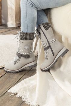 Combat the cold with these snow-ready boots equipped with cozy ribbed cuffs and chic buckled straps. 1.72'' heel 12.6'' circumference 11.8" Shaft Zip closure Man-made upper Man-made lining Man-made footbed Man-made midsole Rubber sole Winter Mid-calf Lace-up Boots, Knee-high Winter Boots With Buckle Closure, Winter Outdoor Moto Boots With Buckle Closure, Winter Moto Boots With Buckle Closure For Outdoor, Winter Outdoor Mid-calf Boots, Knee-high Moto Boots For Winter Outdoor, Knee-high Moto Boots For Outdoor Winter Use, Winter Mid-calf Boots With Buckle Closure, Mid-calf Winter Boots With Buckle Closure