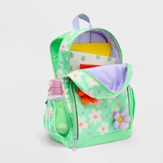 Kids' Novelty 17" Backpack 3d Daisy - Cat & Jack™️ : Target Cute Green Backpack With Zipper Closure, Cute Green Backpack For Back To School, Green Rectangular Backpack For Back To School, Back To School Green Rectangular Backpack, Green Softback Bags For Back To School, Green School Backpack With Zipper Closure, Cute Green Backpack For Students, Green School Bag For Back To School, Green Rectangular Backpack For School