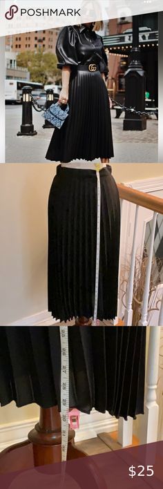 NEW LOOK black pleated midi skirt size 2 petite Black Pleated Midi Skirt, New Look Dresses, Pleated Midi Skirt, Rain And Snow Boots, Boot Sandals, Sweater Vest, Trending Accessories, Jean Coat, Trending Shoes