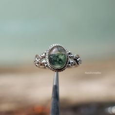 Natural Moss Agate Ring, 925 Sterling Silver Ring, Handmade Designer Ring, Silver Gemstone Ring, Everyday Rings, Wedding Ring, Gift For Her Metal: 925 Sterling Silver Gemstone : Moss Agate Stone Color : Green Stone Shape : Oval Stone Setting: Bezel Benefits of wearing Moss Agate:- Moss agate is said to encourage tranquility and emotional balance. Moss agate is the perfect stone for those who experience strong aggression or overly nurturing emotions, helping to balance male and female energies wh Moosachat Ring, Ring Everyday, Moss Agate Ring, Black Onyx Ring, Everyday Rings, Emotional Balance, Stone Setting, Agate Ring, Onyx Ring