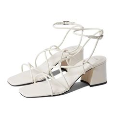 Marc Fisher Strappy Sandal, Ml Nayora White Block Heels Women’s Size 8.5 Brand New White Strappy Heels For Vacation, White Synthetic Lace-up Sandals With Heel Strap, White Strappy Lace-up Sandals For Spring, White Sandals With Stacked Heel And Single Toe Strap, White Sandals With Stacked Heel For Summer, White Block Heel Lace-up Sandals For Spring, White Strappy Sandals With Heel Strap, White Lace-up Block Heel Sandals For Spring, White Strappy Sandals With Wrapped Heel