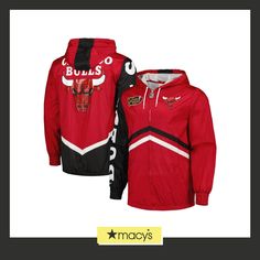 in stock Mitchell & Ness, Chicago Bulls, Jackets Online, Red Jacket, Lightweight Jacket, Windbreaker Jacket, Online Purchase, Chicago, Pick Up