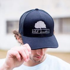 you can't go wrong with this black shade tree trucker hat!   #southern #southernstyle #hunting #fishing #huntingseason #oldsouth #oldsouthapparel - Shop Online at OldSouthApparel.com Classic Snapback Summer Hats, Summer Trucker Hat With Flat Bill For Travel, Summer Travel Trucker Hat With Flat Bill, Summer Flat Bill Trucker Hat For Travel, Classic Trucker Hat With Curved Brim For Outdoor, Classic Adjustable Trucker Hat For Summer, Summer Fitted Hat With Flat Bill, Curved Bill Snapback Hat For Spring Outdoor, Spring Outdoor Snapback Hat With Curved Bill