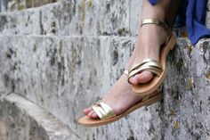 Midsummer leather sandals, women gold summer sandals, Greek handmade sandals by NikolaSandals on Etsy https://www.etsy.com/listing/289377779/midsummer-leather-sandals-women-gold Sandals Greek, Leather Handbags Handmade, Leather Sandals Handmade, Genuine Leather Sandals, Mens Leather Sandals, Women Platform Shoes, Handmade Sandals, Beautiful Sandals, Leather Flip Flops