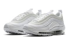 Nike Air Max 97'White Metallic Silver' GS White/Metallic Silver-White 921522-104 White Sneakers With Air Cushioning For Spring, White Air Cushioned Sneakers For Spring, White Air Cushioning Sneakers For Spring, Nike Air Max 97 White, Dunk Low Nike, Air Max 90 Premium, Orange Camo, Cargo Khaki, Air Max Plus