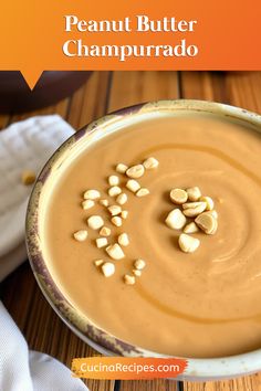 Creamy champurrado with a nutty twist of peanut butter for a hearty and delicious variation. 🥜🍵