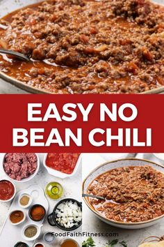 easy and delicious bean chili recipe that is ready to be eaten