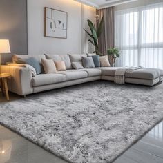 Tie dye light gray carpet, super fluffy, soft and thick living room carpet, bedroom carpet, indoor home decoration anti slip and super comfortable floor carpet GERBIT Rug Size: Rectangle 7'11" x 9'10" | Gray Rectangle 7'11" x 9'10" Living Room Area Rug - Gray Rectangle 7'11" x 9'10" Area Rug - GERBIT Tie Dye Light Carpet, Super Fluffy, Soft & Thick Living Room Carpet, Bedroom Carpet | Wayfair Area Rugs For Grey Couch, Light Grey Rug Living Room, Light Grey Couch Rug Ideas, Light Grey Carpet Living Room, Rugs For Grey Floors, Rugs That Go With Grey Couches, Living Room Rugs With Grey Couch, Grey Couch Rug Ideas, Grey Couch Rug