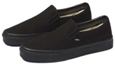 Black Casual Slip-on Skate Shoes, Casual Black Slip-on Skate Shoes, Black Skate Shoes With Rubber Heel Cap, Vans Black Skate Shoes For Sports, Black Slip-on Skate Shoes With Rubber Sole, Urban Black Slip-on Skate Shoes, Black Slip-on Skate Shoes, Classic Black Low-top Skate Shoes, Black Slip-on Skate Shoes For Skateboarding